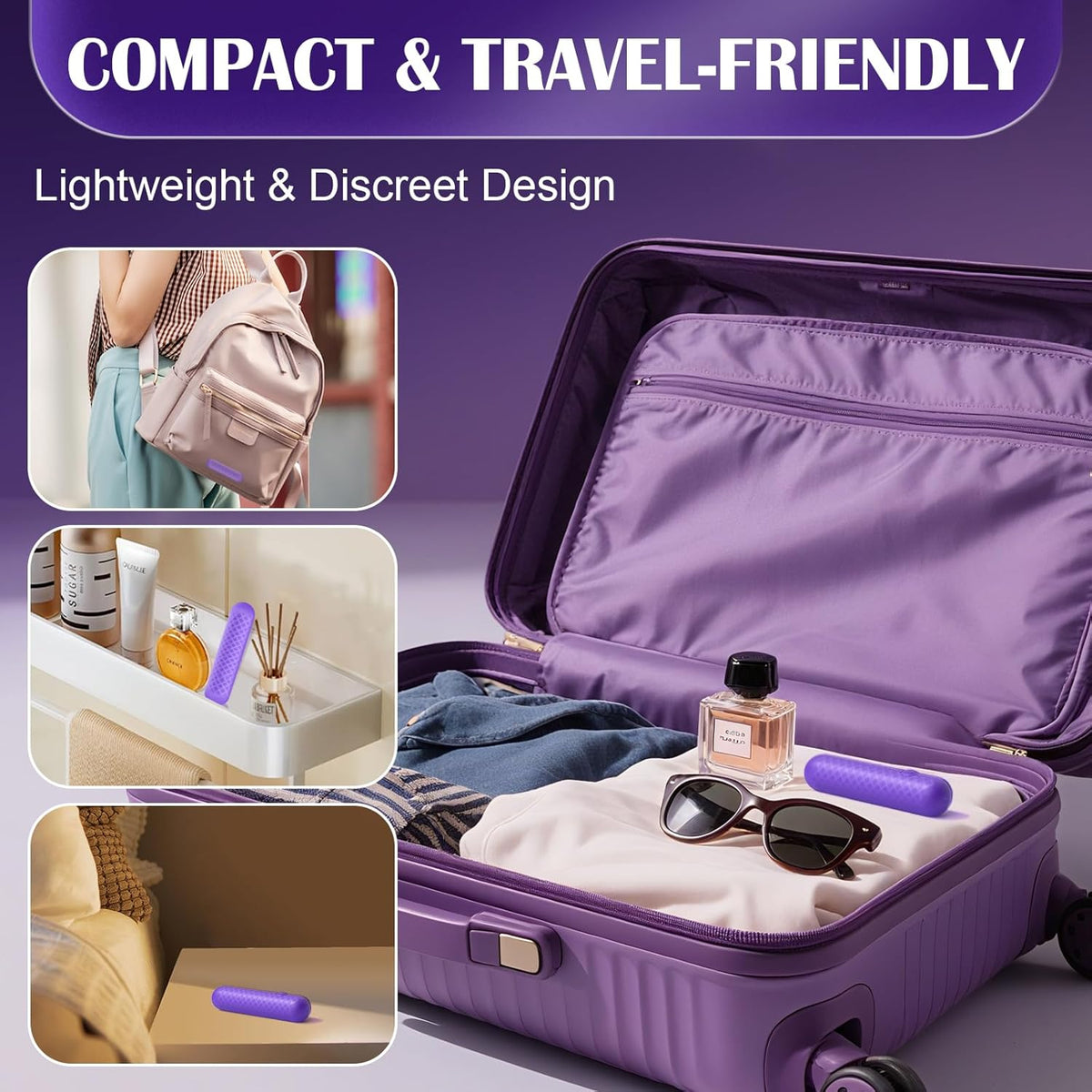 Calmluv compact & travel-friendly mini bullet vibrator, lightweight, discreet design, pocket-sized slim for travel and on-the-go pleasure