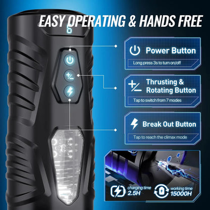 male masturbator side angle product view